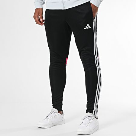 Adidas Performance - Chándal a rayas Tiro JD0469 Gris claro Negro