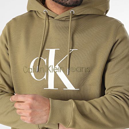 Calvin Klein - Sudadera con capucha 0805 Verde caqui