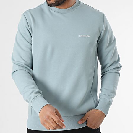 Calvin Klein - Repreve Micro Logo Sudadera cuello redondo 9926 Azul claro