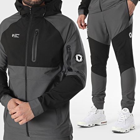 Comme Des Loups - Chándal Wolf Tech Gris Antracita Negro