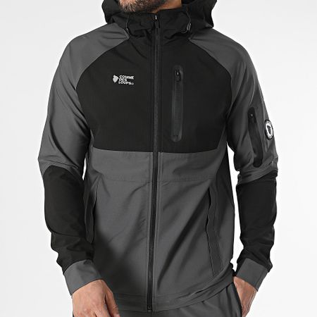 Comme Des Loups - Chándal Wolf Tech Gris Antracita Negro