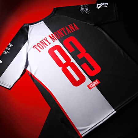 Scarface - Tony Montana Collector Jersey Negro Blanco