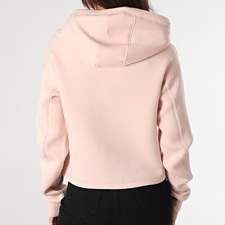 Guess - Sudadera con capucha para mujer V2YQ08-K7UW2 Rosa claro