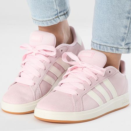 Adidas Performance - Zapatillas Mujer Grand Court 00s K JP5895 Rosa Claro Off Blanco Goma