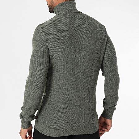 Armita - Suéter de cuello alto verde caqui
