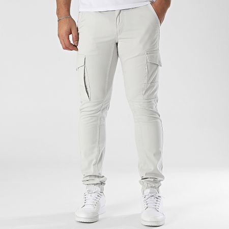 Jack And Jones - Pantalones cargo Paul Flake Gris claro