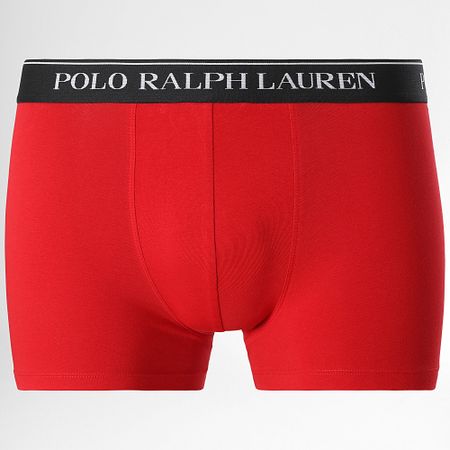 Polo Ralph Lauren - Lote de 3 calzoncillos bóxer rojo antracita brezo negro