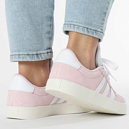 Adidas Performance - VL Court 3.0 Zapatillas Mujer JP5325 Rosa Claro Calzado Blanco Off White