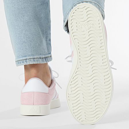 Adidas Performance - VL Court 3.0 Zapatillas Mujer JP5325 Rosa Claro Calzado Blanco Off White