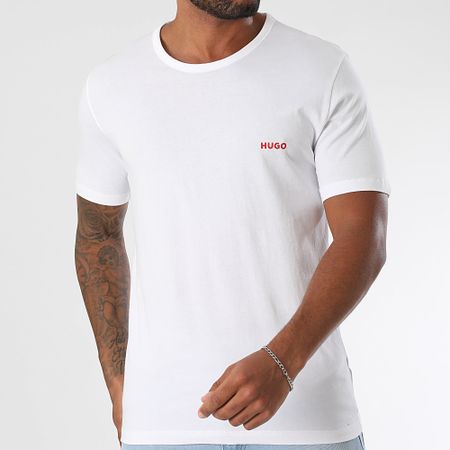 HUGO - Lote de 3 camisetas 50532811 Negro Gris Blanco