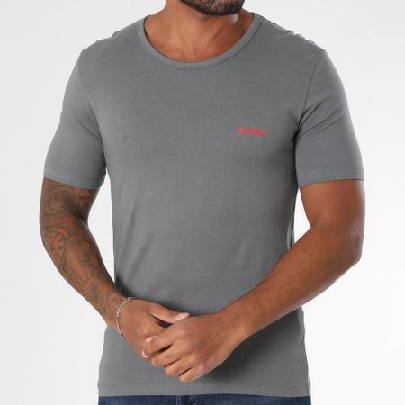 HUGO - Lote de 3 camisetas 50532811 Negro Gris Blanco