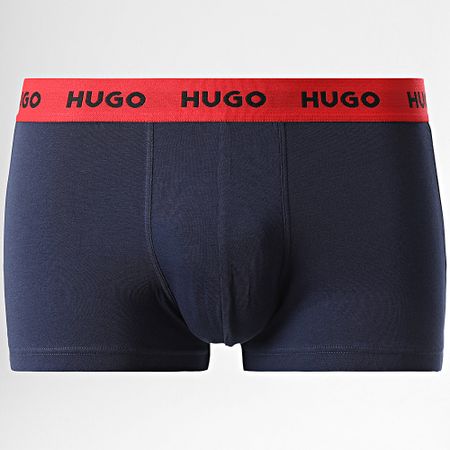 HUGO - Set De 3 Boxers 50532611 Azul Marino Verde Caqui Rosa