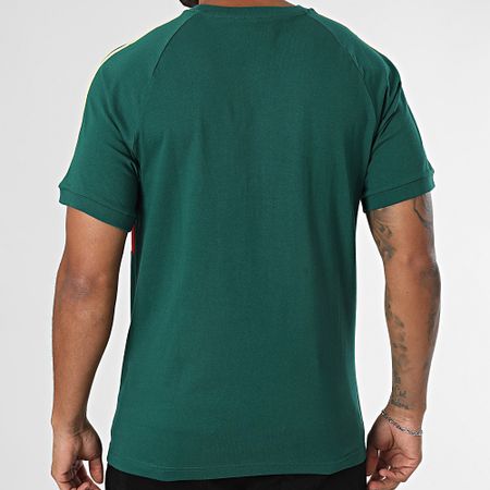 Adidas Originals - Panel Tee Shirt JD4277 Verde Oscuro Rojo
