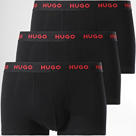 HUGO - Juego de 3 calzoncillos bóxer 50532611 Negro