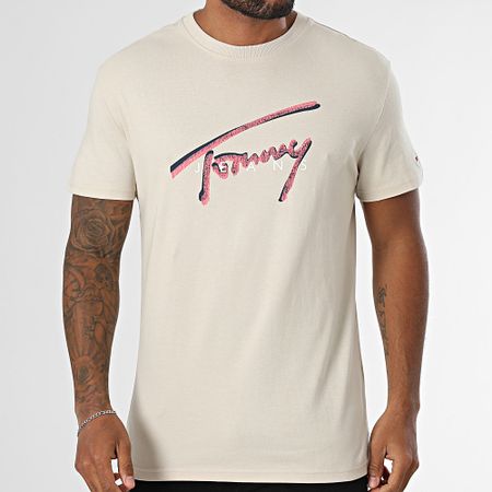 Tommy Jeans - Camiseta de firma 1109 Beige