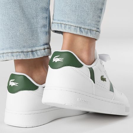 Lacoste - T-Clip Set 224 Blanco Verde Oscuro Zapatillas Mujer