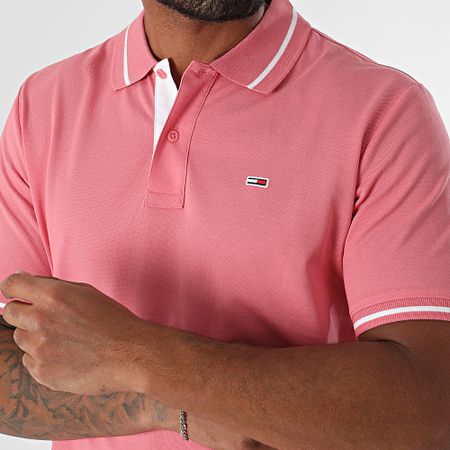 Tommy Jeans - Polo Manga Corta Tipped 0745 Rosa