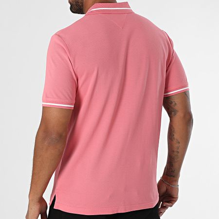 Tommy Jeans - Polo Manga Corta Tipped 0745 Rosa