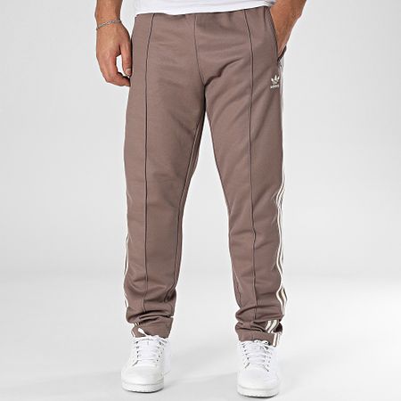 Adidas Originals - JP2525 Pantalón de chándal clásico con banda marrón