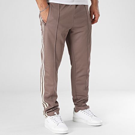 Adidas Originals - JP2525 Pantalón de chándal clásico con banda marrón
