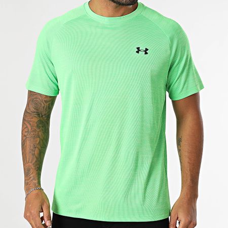 Under Armour - Camiseta Tech Textured 1382796 Verde fluorescente