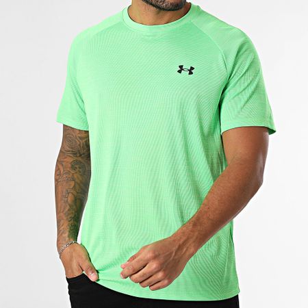 Under Armour - Camiseta Tech Textured 1382796 Verde fluorescente