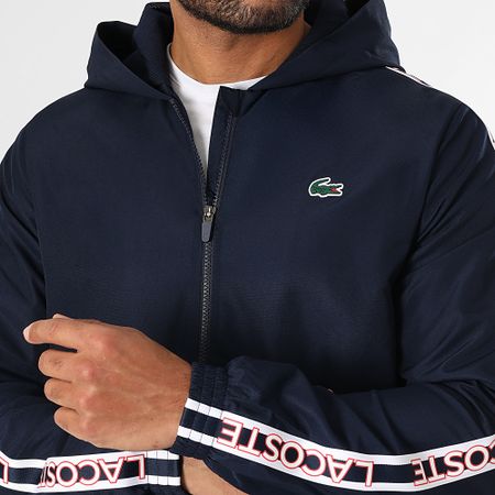 Lacoste - Chándal con logo de cocodrilo azul marino