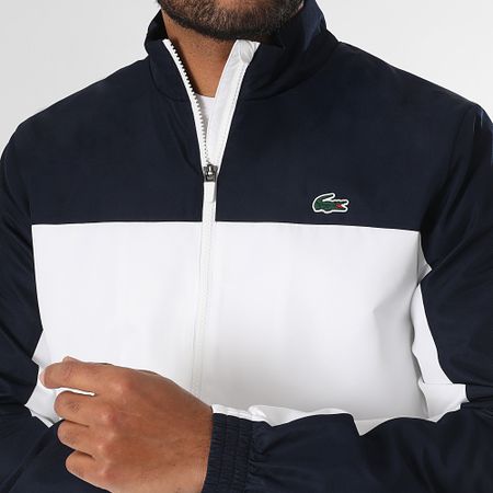 Lacoste - Chándal Logo Cocodrilo Azul Marino Blanco