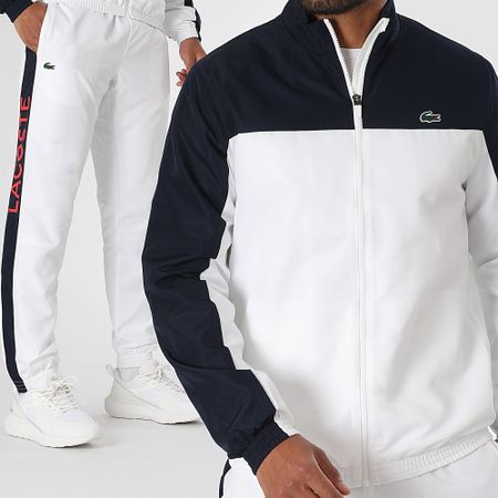 Lacoste - Chándal Logo Cocodrilo Azul Marino Blanco