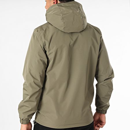 Classic Series - Chaqueta verde caqui con capucha y cremallera