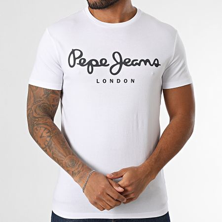 Pepe Jeans - Camiseta Original Stretch PM508210 Blanca