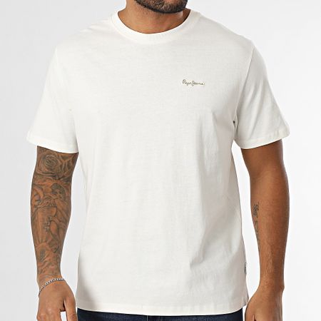 Pepe Jeans - Camiseta Connor Contraste PM509933 Beige Claro