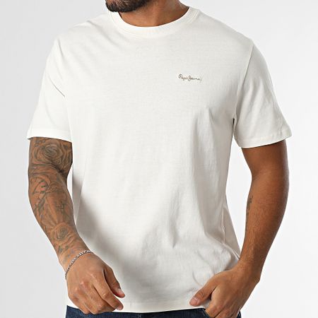 Pepe Jeans - Camiseta Connor Contraste PM509933 Beige Claro