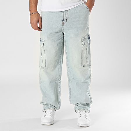 Classic Series - Cargo Pants Baggy Fit Jeans Azul Lavado