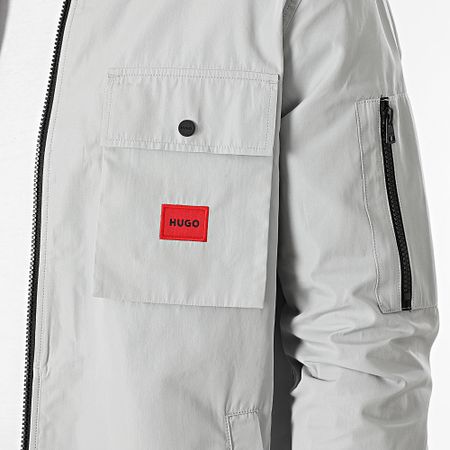 HUGO - Chaqueta con cremallera Emmond 50482701 Gris claro