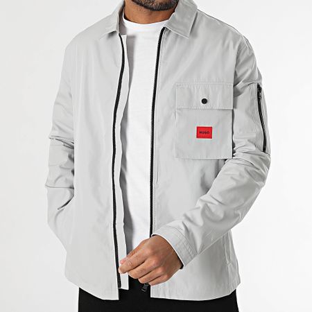 HUGO - Chaqueta con cremallera Emmond 50482701 Gris claro