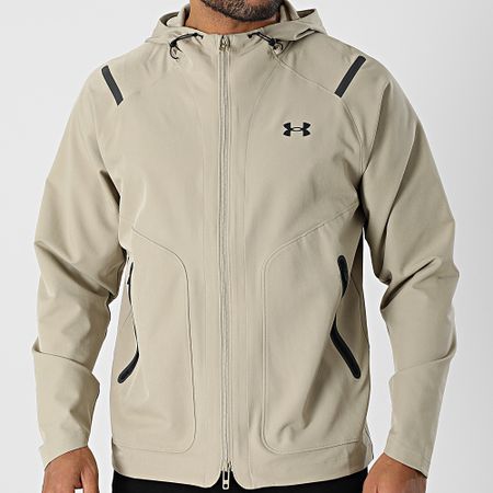 Under Armour - Unstoppable Chaqueta con capucha y cremallera 1389354 Beige