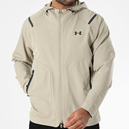 Under Armour - Unstoppable Chaqueta con capucha y cremallera 1389354 Beige