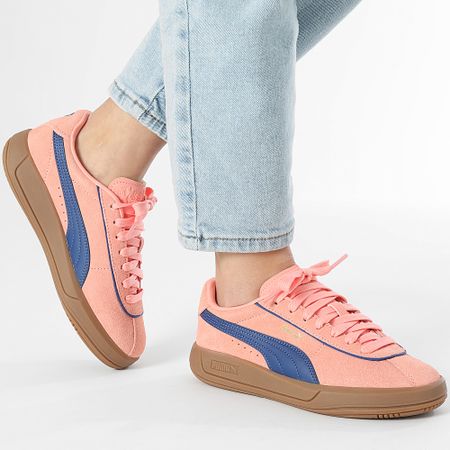 Puma - Zapatillas Mujer Puma Club Klassika SD 400718 Rosa Fruta Blazing Azul Oro