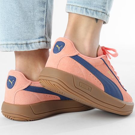 Puma - Zapatillas Mujer Puma Club Klassika SD 400718 Rosa Fruta Blazing Azul Oro