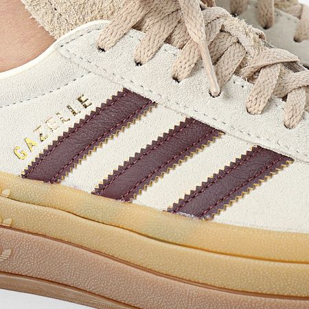 Adidas Originals - Gazelle Bold Mujer Zapatillas W JQ5127 Crew Blanco Granate Magic Beige
