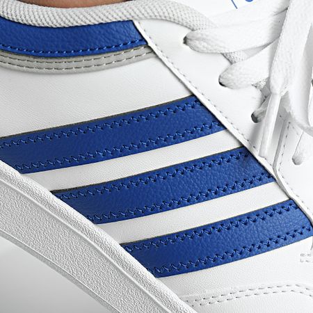 Adidas Performance - Zapatillas Hoops 4.0 JQ9987 Calzado Blanco Azul Real Gris Dos