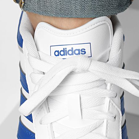 Adidas Performance - Zapatillas Hoops 4.0 JQ9987 Calzado Blanco Azul Real Gris Dos