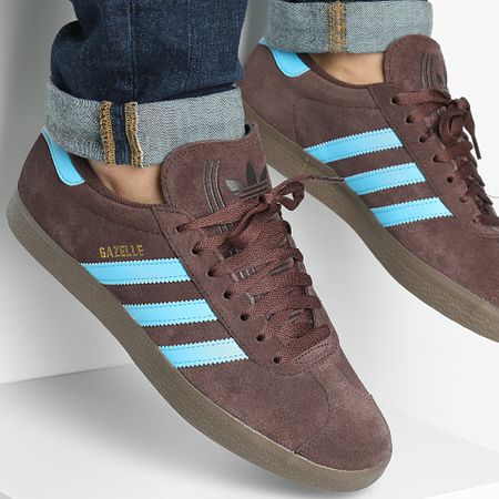 Adidas Originals - Gazelle JH5392 Sombra Marrón Cielo Zapatillas Rus Calzado Blanco
