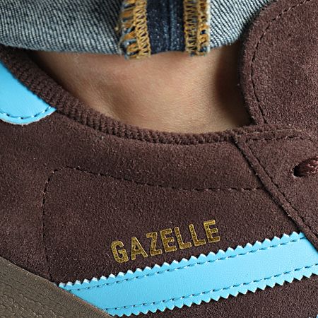 Adidas Originals - Gazelle JH5392 Sombra Marrón Cielo Zapatillas Rus Calzado Blanco