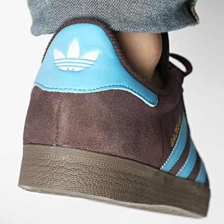 Adidas Originals - Gazelle JH5392 Sombra Marrón Cielo Zapatillas Rus Calzado Blanco