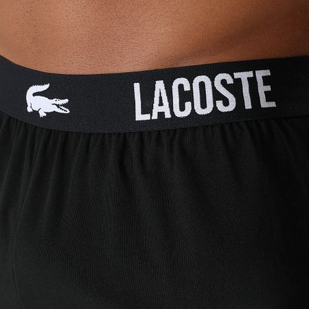Lacoste - Pantalón Corto Logo Cocodrilo Negro