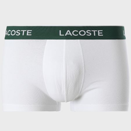Lacoste - Juego de 3 calzoncillos bóxer Classic Black White Heather Grey