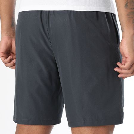 Lacoste - Pantalón Corto Jogging Diamond Logotipo Bordado Cocodrilo Gris Carbón