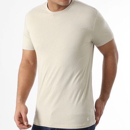 Polo Ralph Lauren - Lot De 3 Tee Shirts Original Player Noir Gris Anthracite Chiné Beige